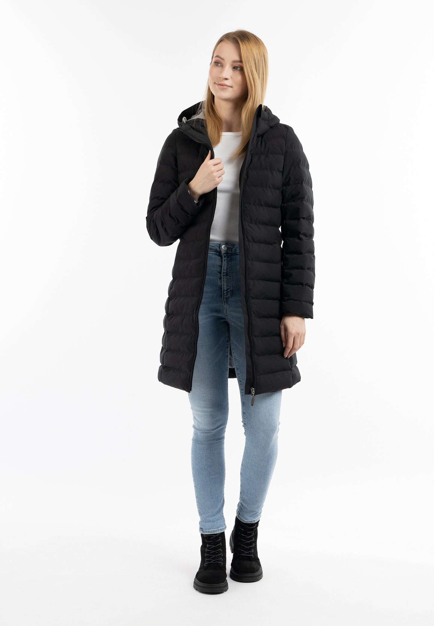 usha BLUE LABEL Women's Padded Quilted Coat
