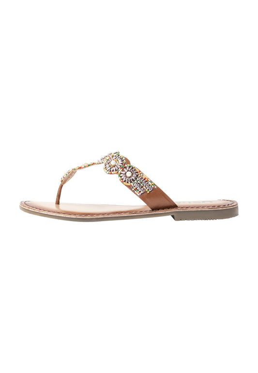 usha FESTIVAL Women's Sandal With Pearl Embroidery