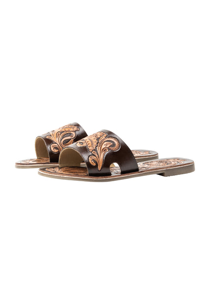 usha FESTIVAL Women's Leather Sandals