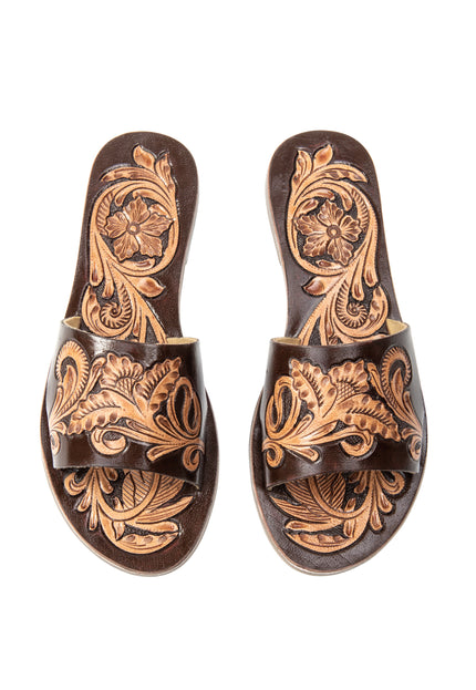 usha FESTIVAL Women's Leather Sandals