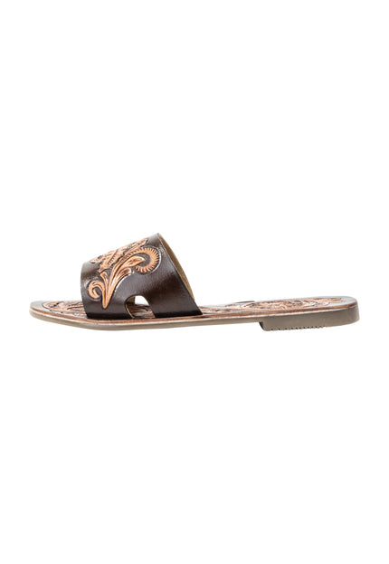 usha FESTIVAL Women's Leather Sandals