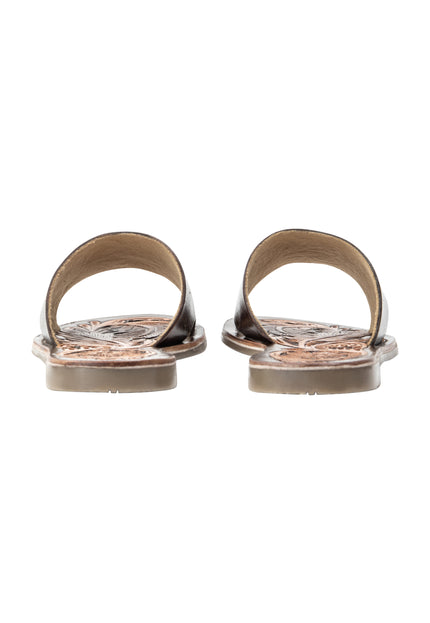 usha FESTIVAL Women's Leather Sandals
