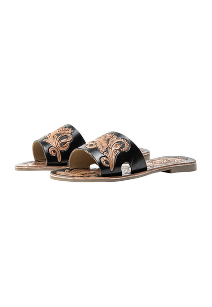 usha FESTIVAL Women's Leather Sandals