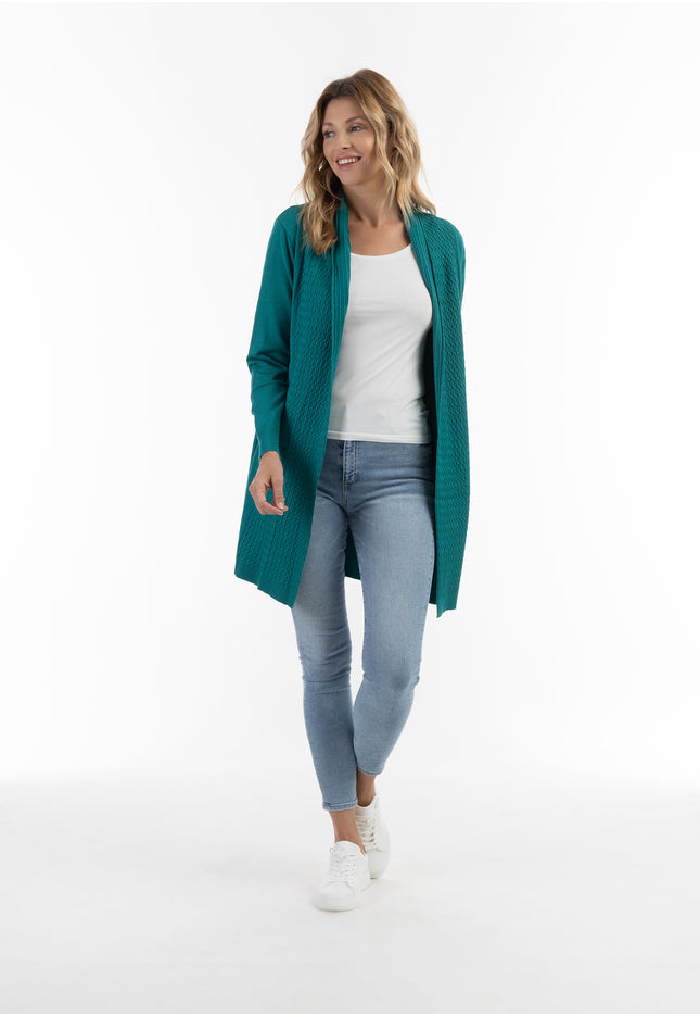 usha Damen Offene Strickjacke
