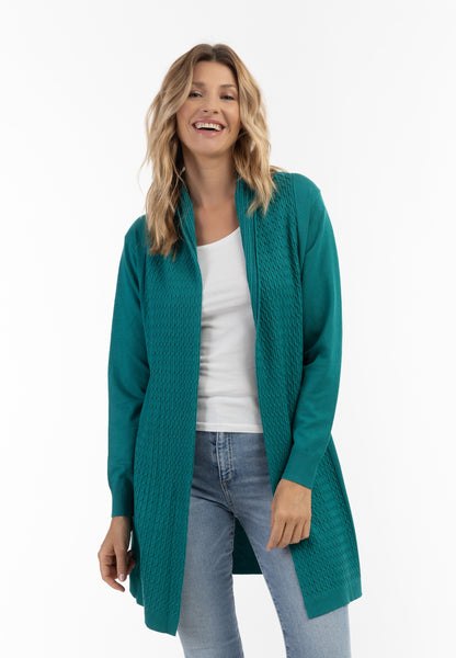 usha Damen Offene Strickjacke