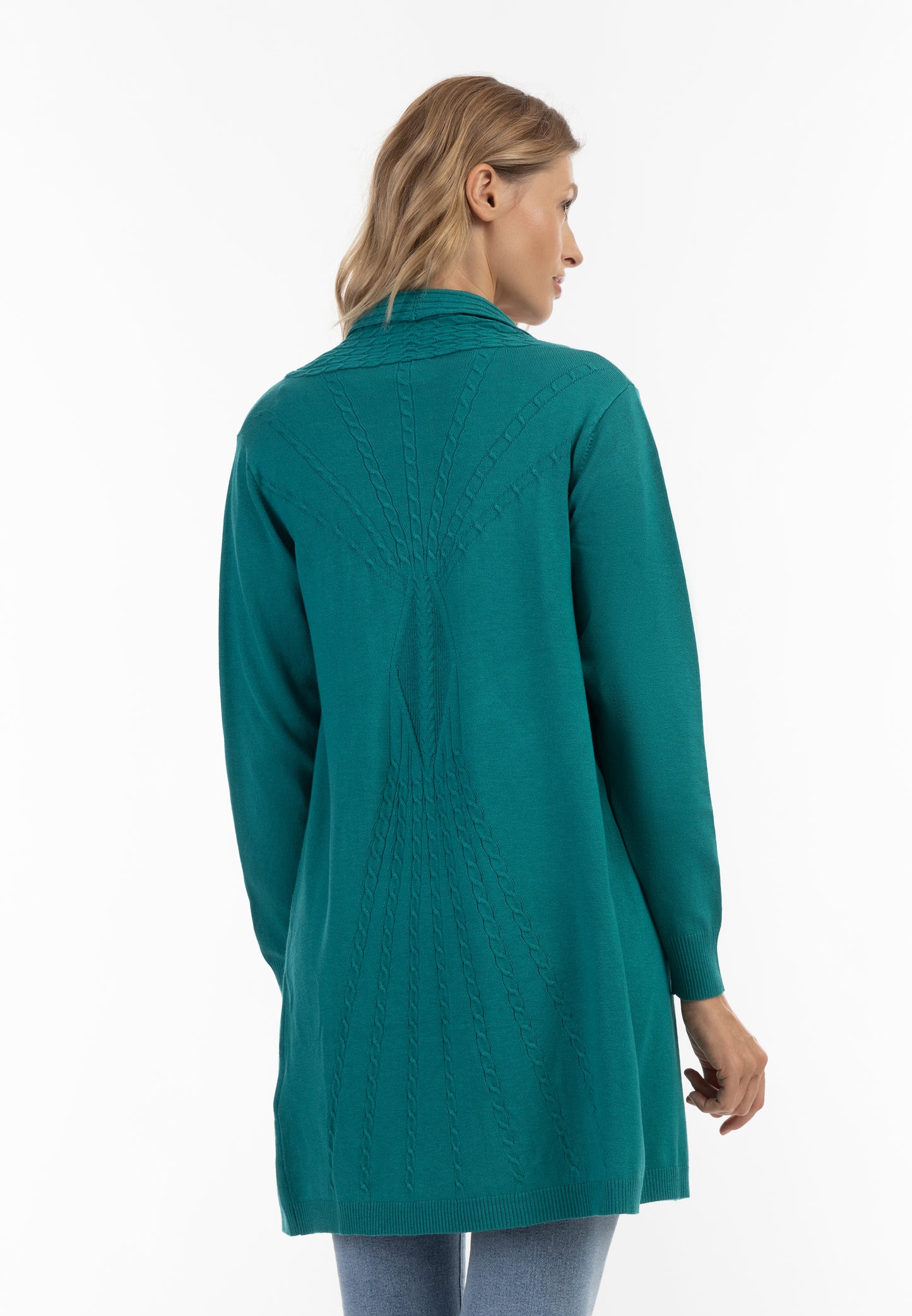 usha Damen Offene Strickjacke