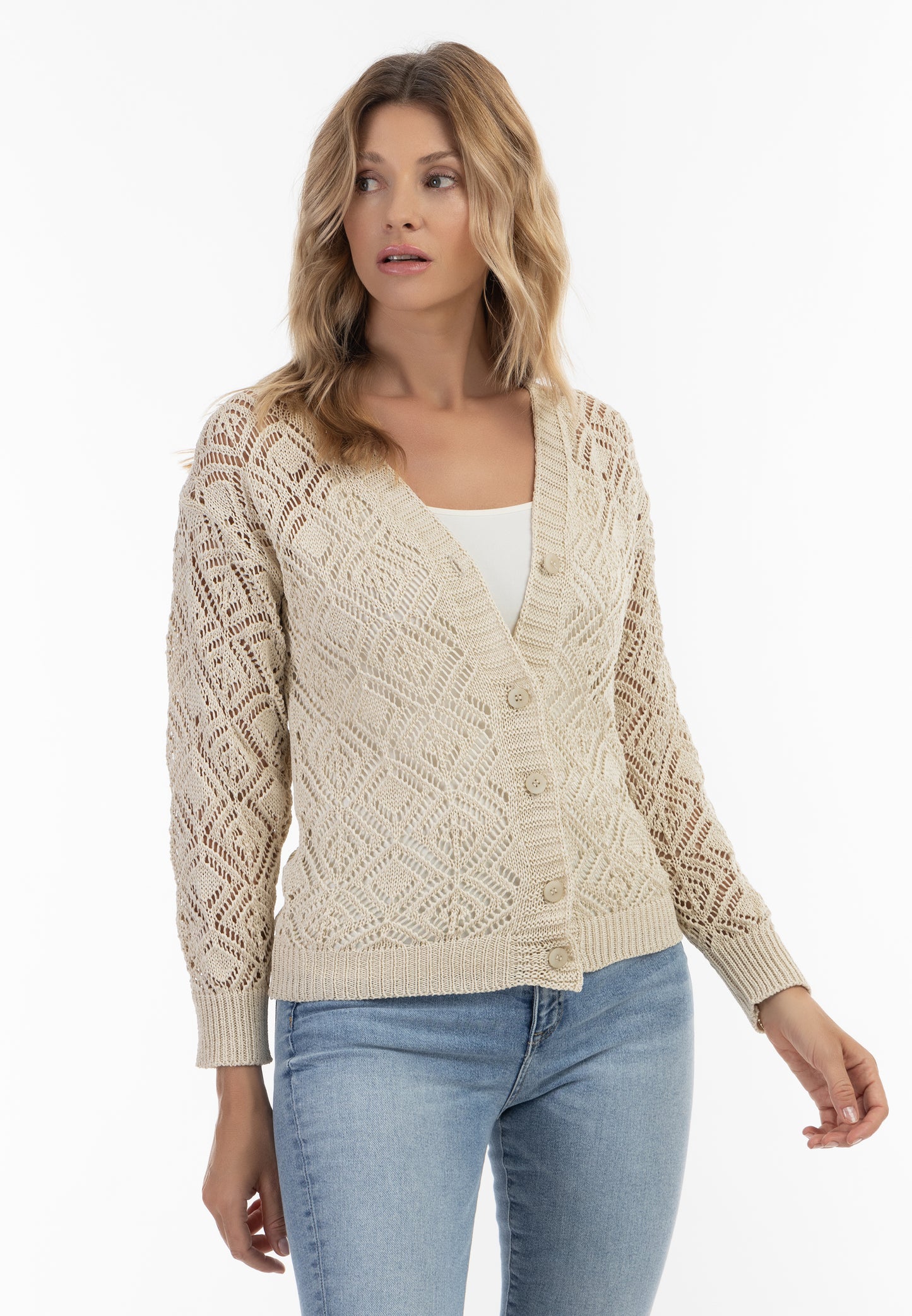 usha Damen Strickjacke