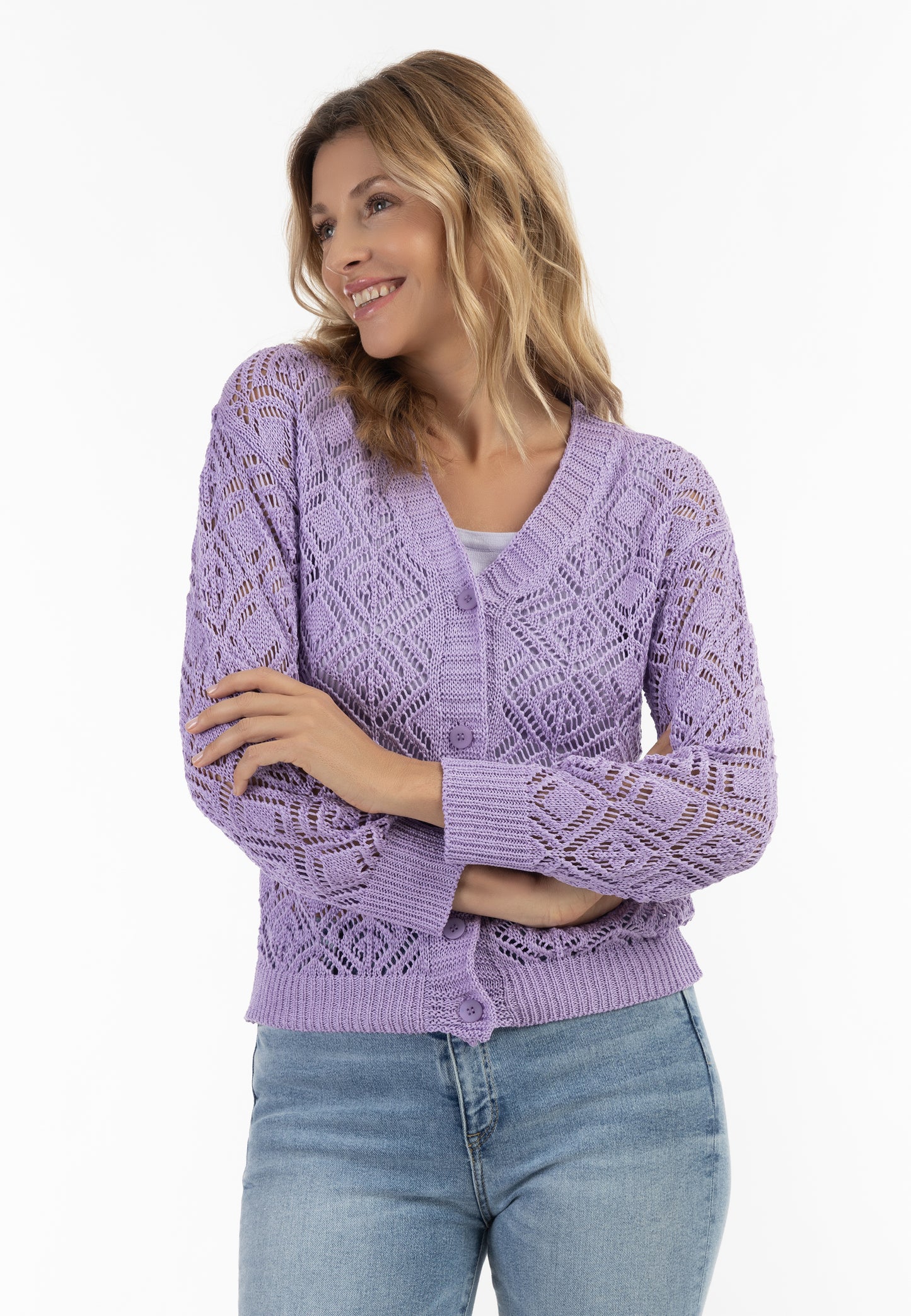 usha Damen Strickjacke