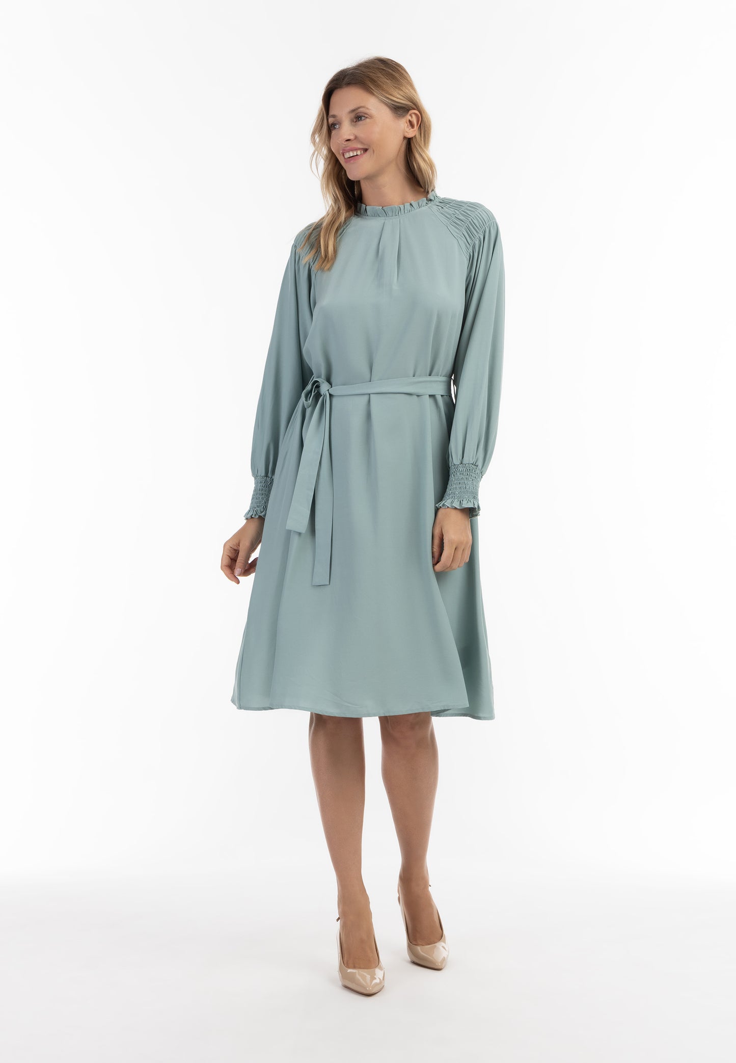 usha Damen Midi Kleid