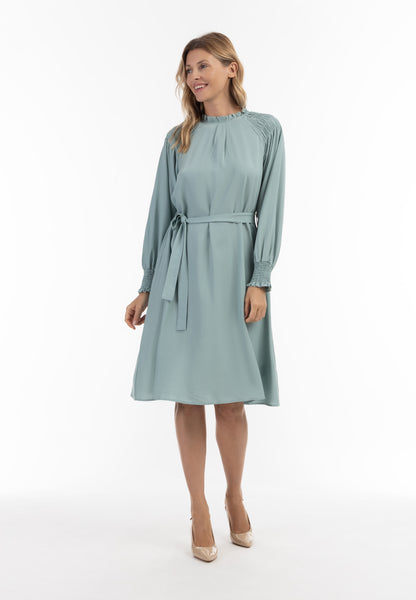 usha Damen Midi Kleid