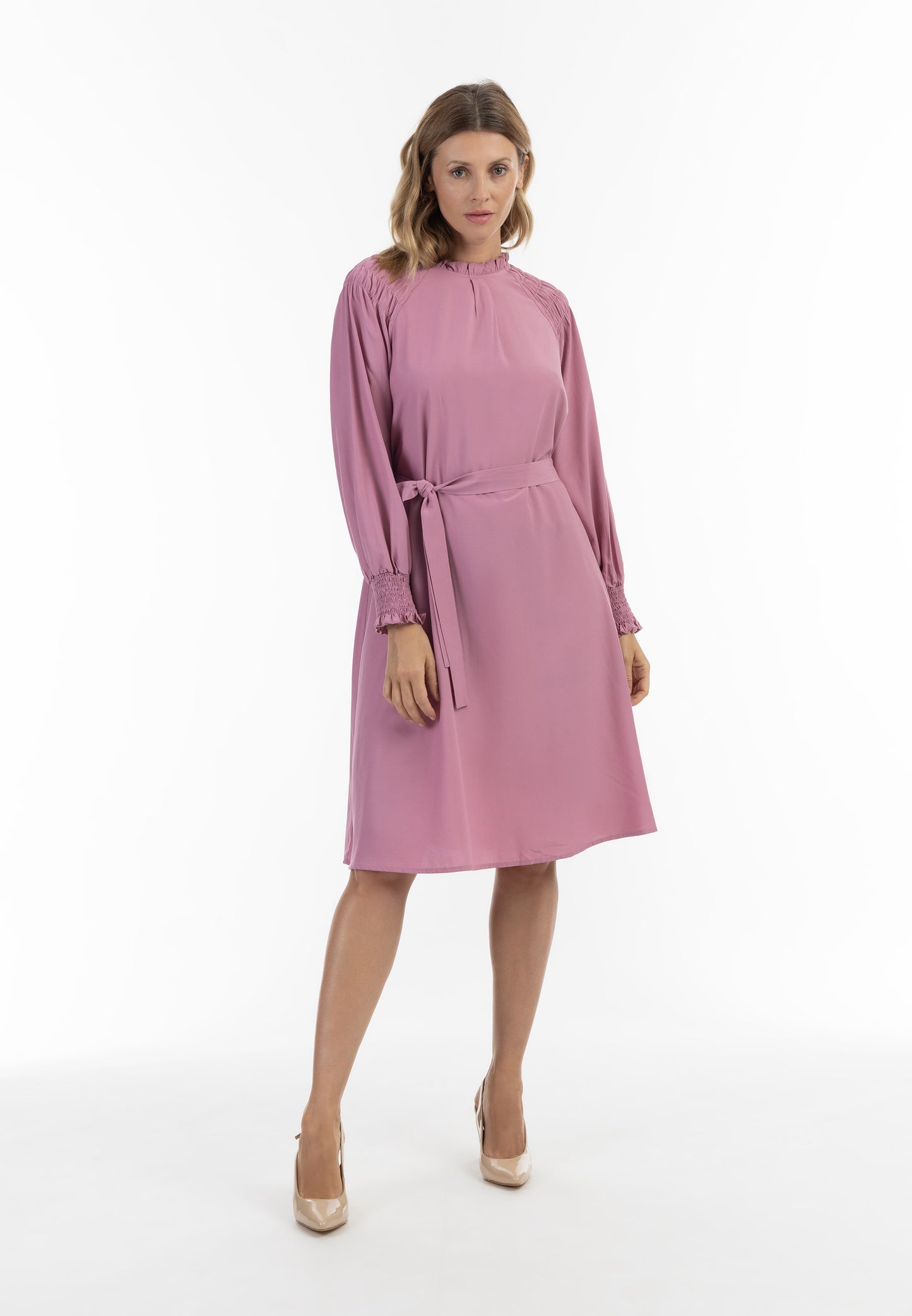 usha Damen Midi Kleid