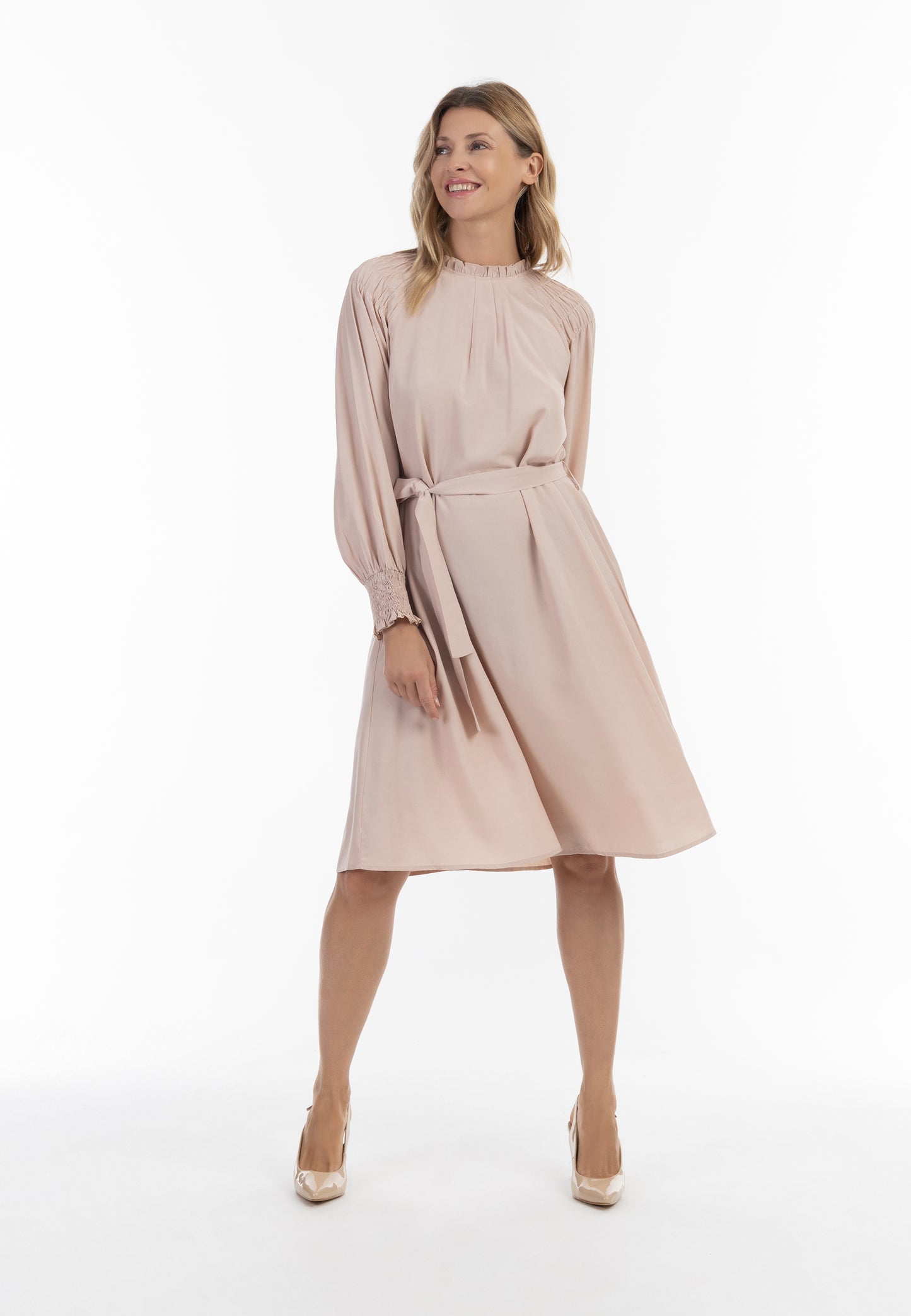 usha Damen Midi Kleid