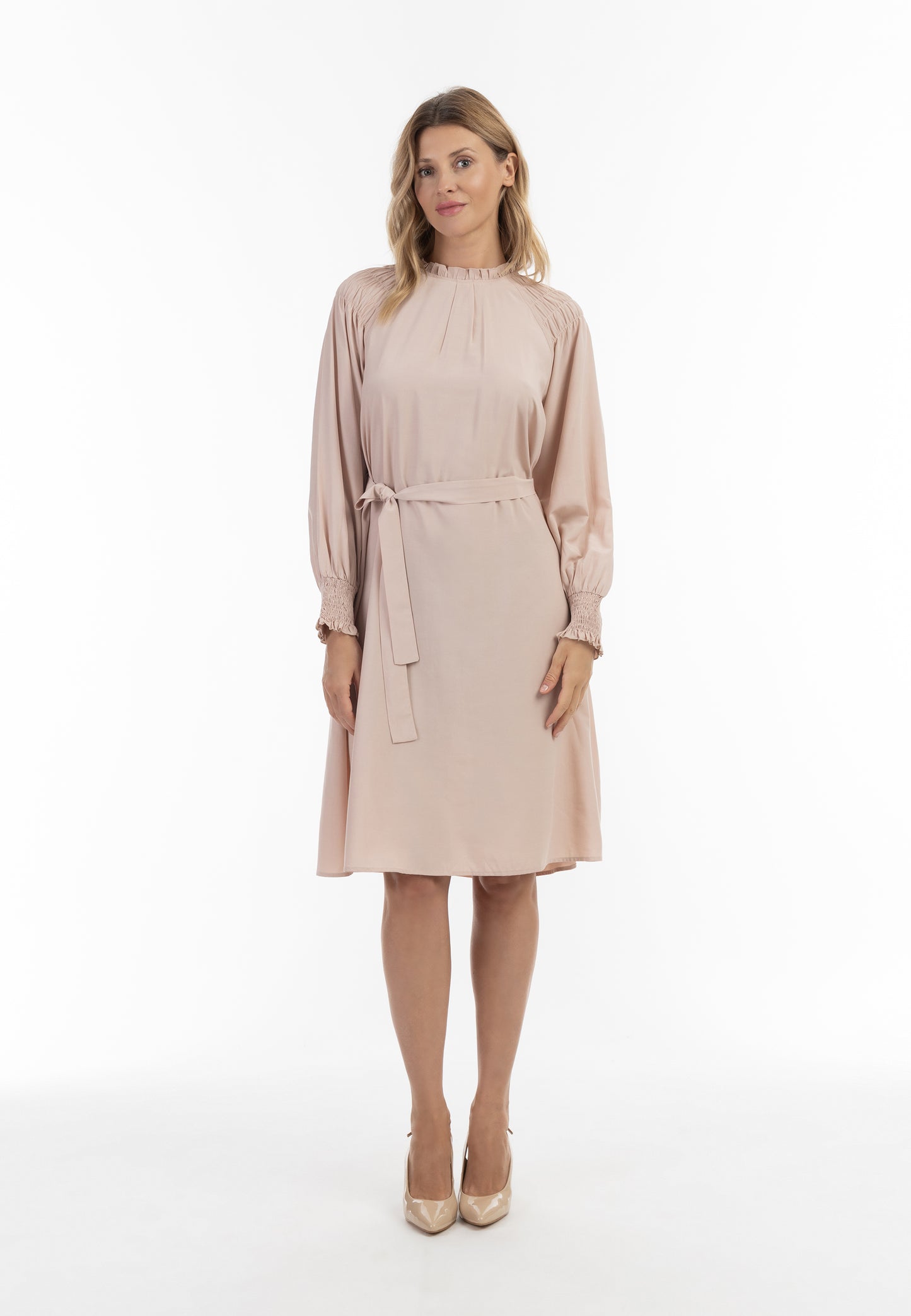 usha Damen Midi Kleid