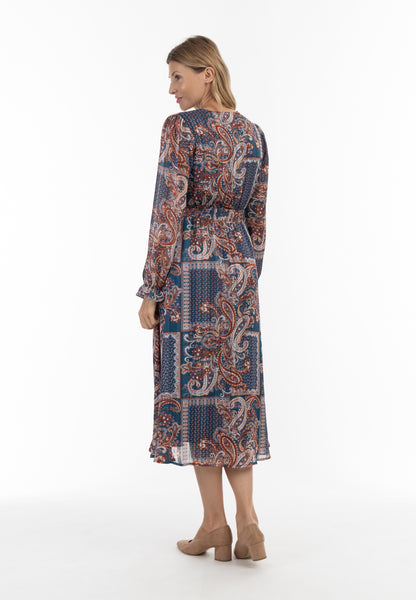 usha Damen Paisley-Print Maxi Kleid