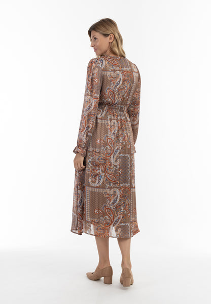 usha Damen Paisley-Print Maxi Kleid