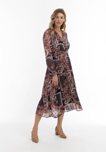 usha Damen Paisley-Print Maxi Kleid