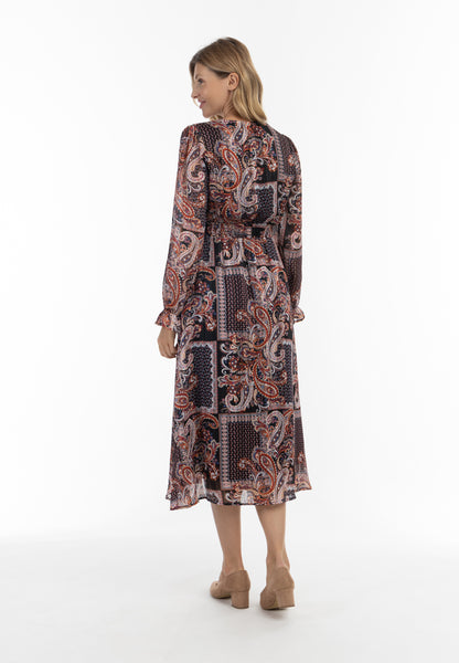 usha Damen Paisley-Print Maxi Kleid