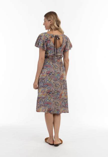 usha FESTIVAL Women's Paisley Print Dress