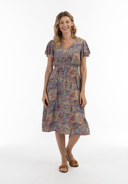 usha FESTIVAL Kobiety's Paisley Print Sukienka