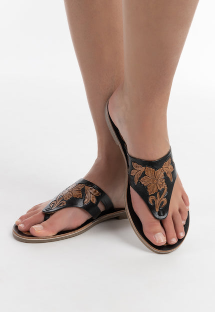 usha FESTIVAL Damen Leder Sandalen