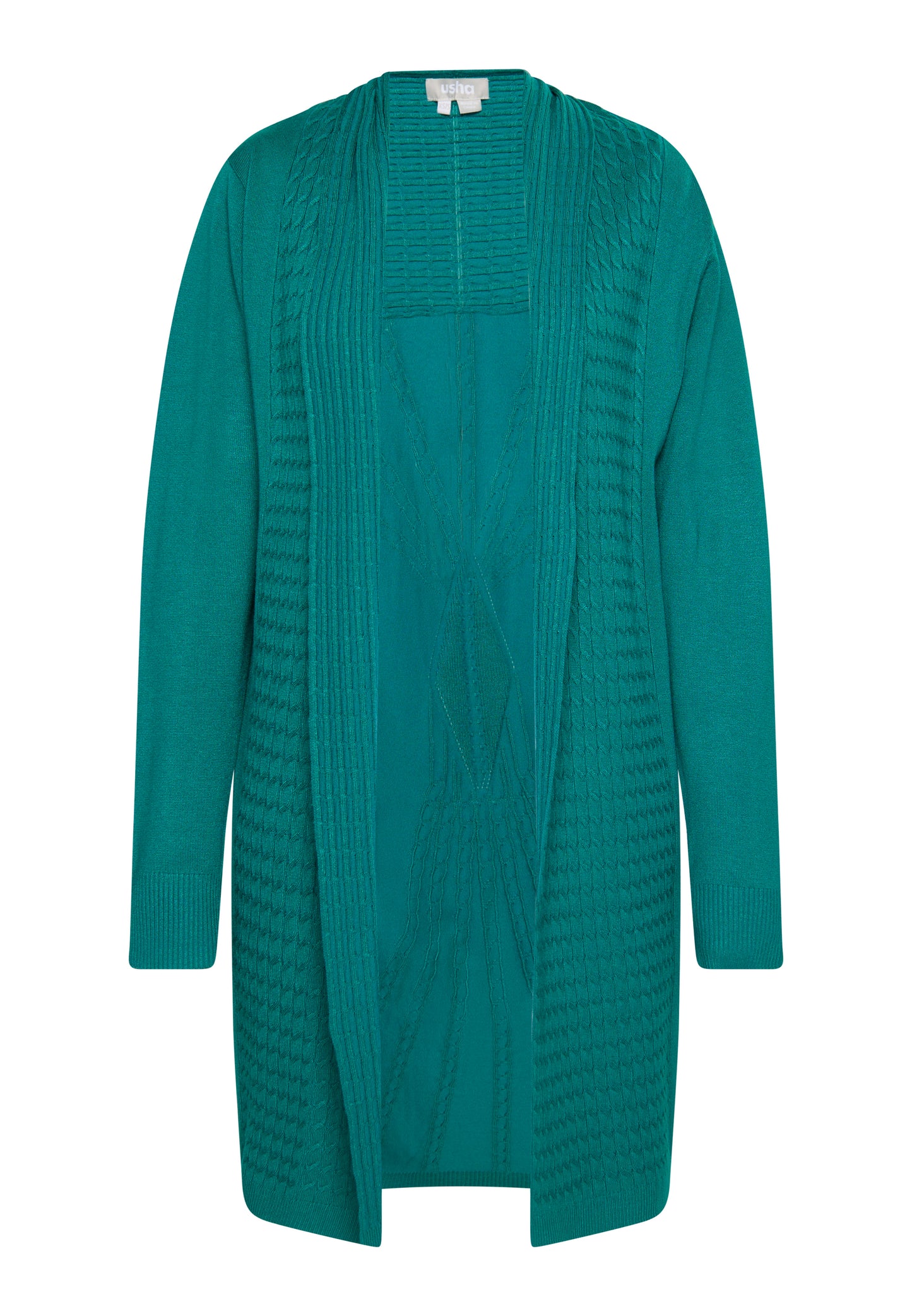 usha Damen Offene Strickjacke