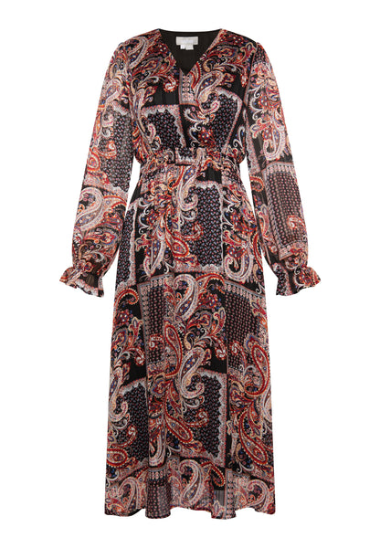 usha Damen Paisley-Print Maxi Kleid