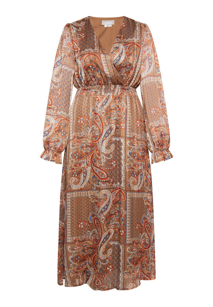 usha Damen Paisley-Print Maxi Kleid