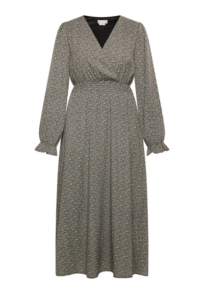 usha Damen Maxi Kleid mit Allover-Print