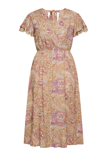 usha FESTIVAL Women's Paisley Print Dress