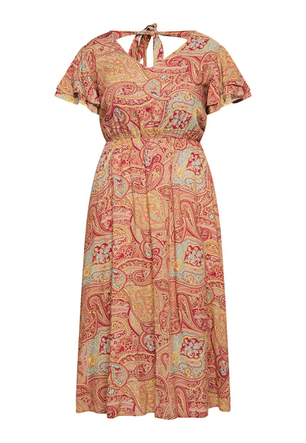 usha FESTIVAL Women's Paisley Print Dress
