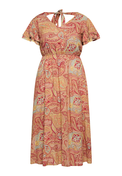 usha FESTIVAL Kobiety's Paisley Print Sukienka