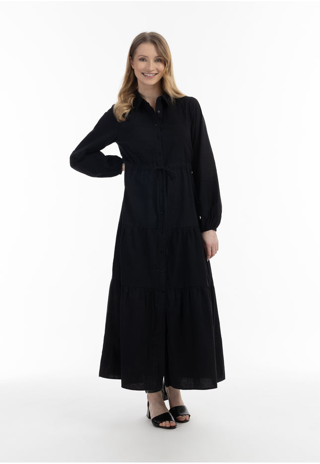 usha WHITE LABEL Women's Cotton Maxi Dress