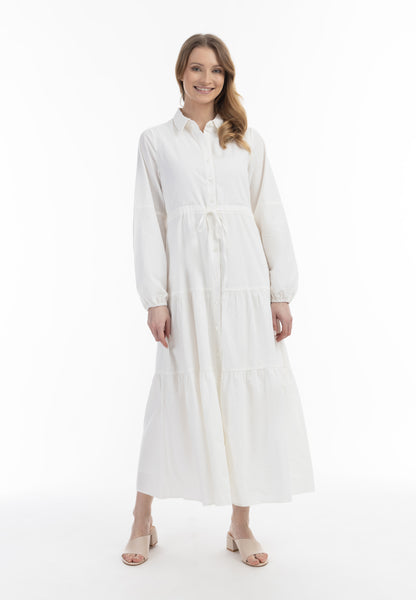 usha WHITE LABEL Women's Cotton Maxi Dress