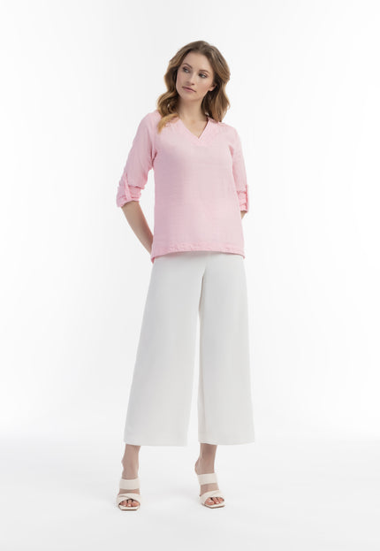 usha Damen Bluse mit Spitze