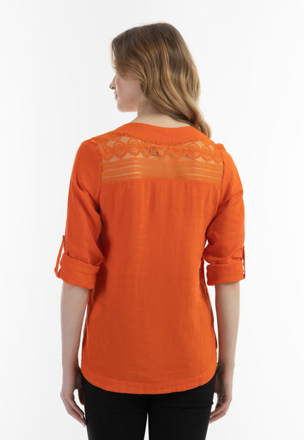 usha Damen Bluse mit Spitze