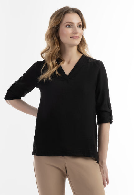 usha Damen Bluse mit Spitze