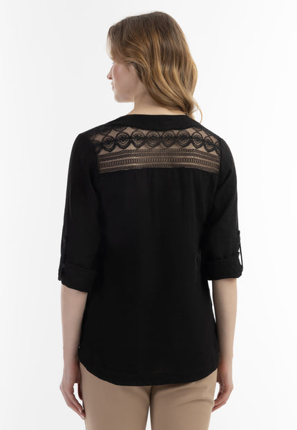 usha Damen Bluse mit Spitze