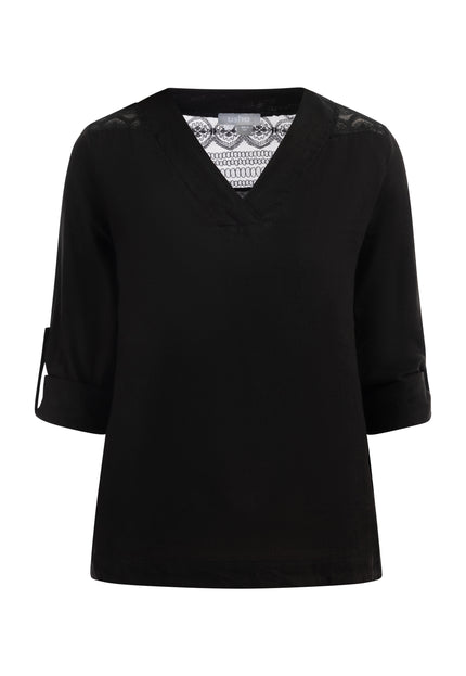 usha Damen Bluse mit Spitze
