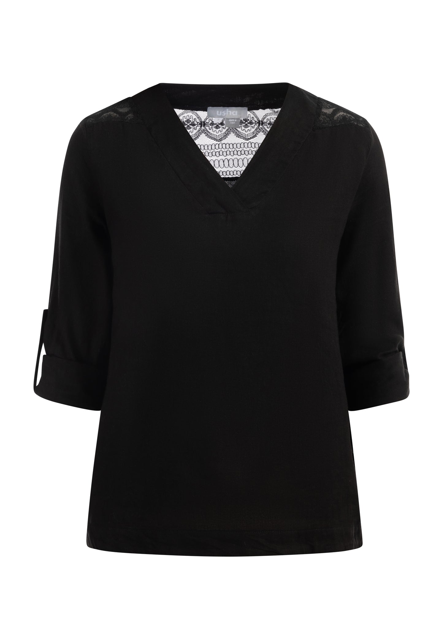 usha Damen Bluse mit Spitze