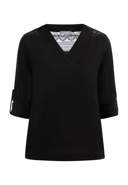 usha Damen Bluse mit Spitze