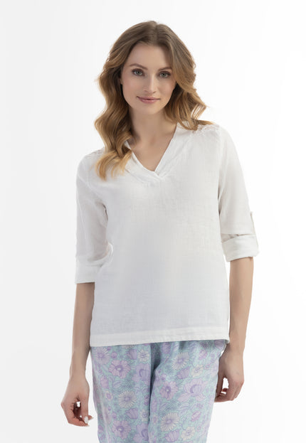 usha Damen Bluse mit Spitze