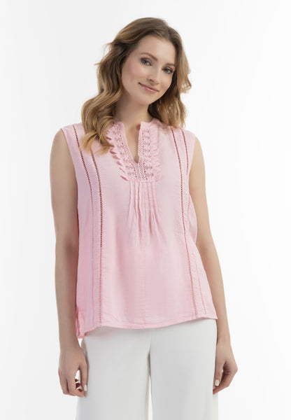 usha Damen Bluse mit Spitze