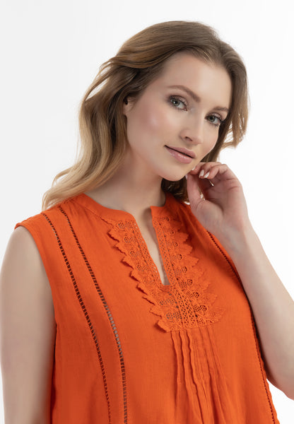 usha Damen Bluse mit Spitze