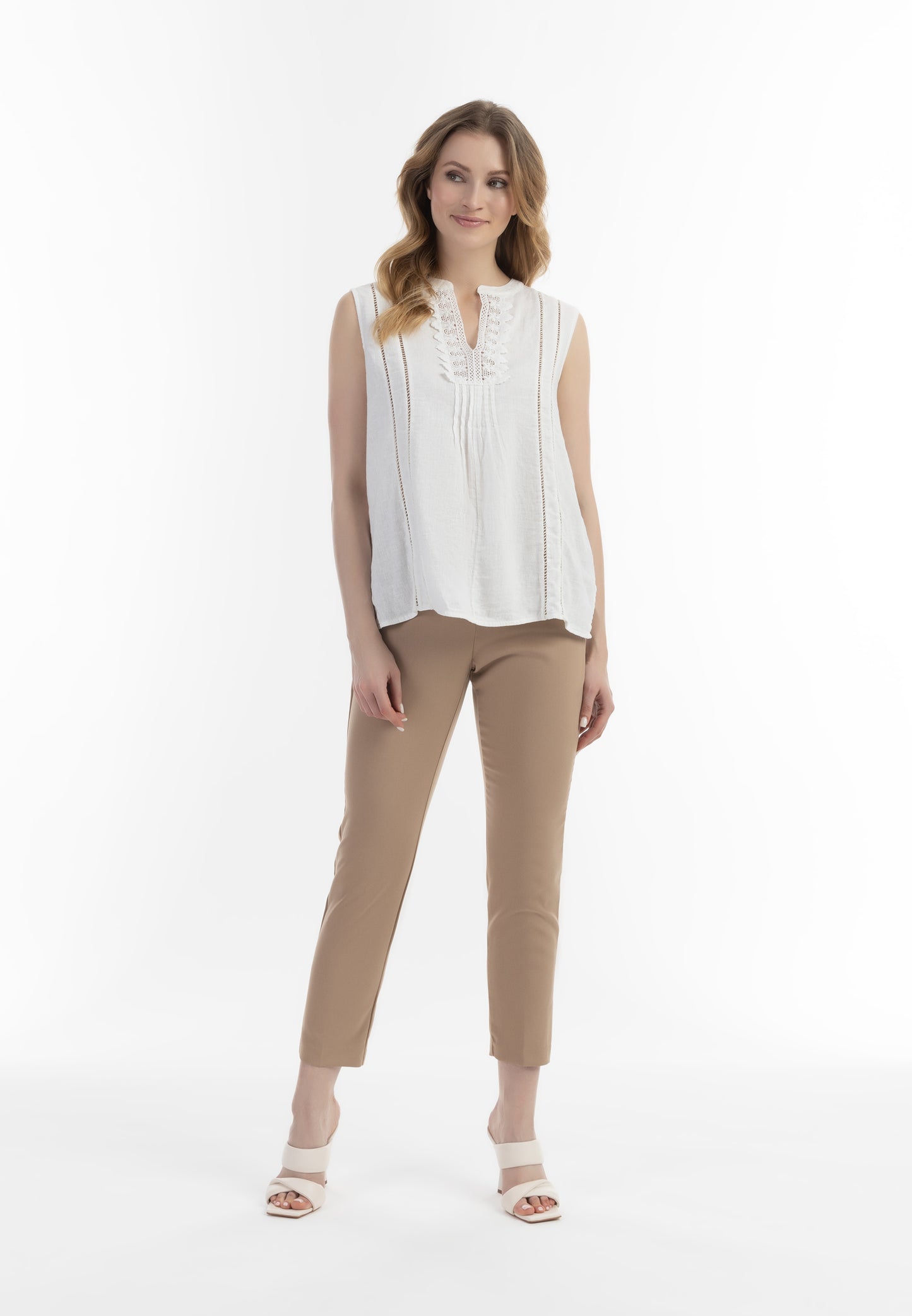 usha Damen Bluse mit Spitze
