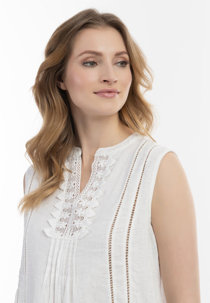 usha Damen Bluse mit Spitze