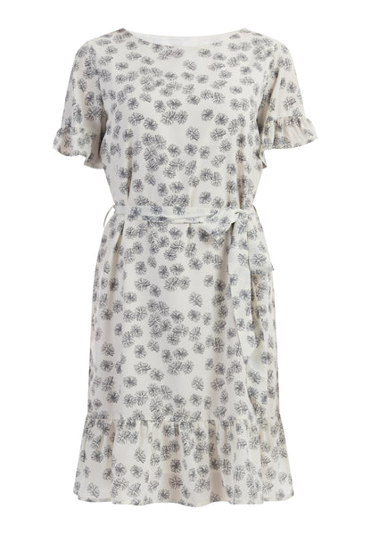usha Damen Midi Kleid mit Rüschen