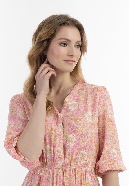 usha Damen Midi Kleid