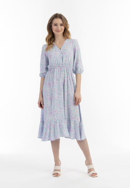 usha Damen Midi Kleid