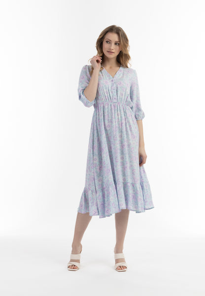 usha Damen Midi Kleid