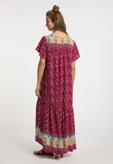 usha FESTIVAL Women's Summer Dress With Floral Print
